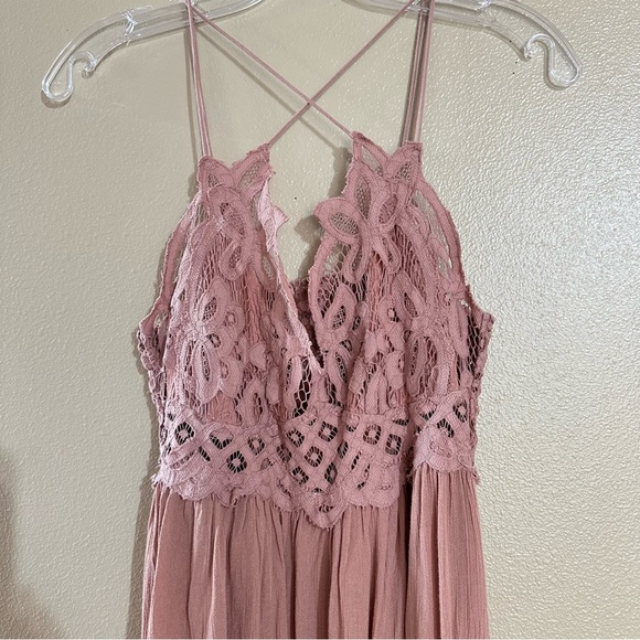 Free people Adela maxi dress in dusty rose - Picture 3 of 9